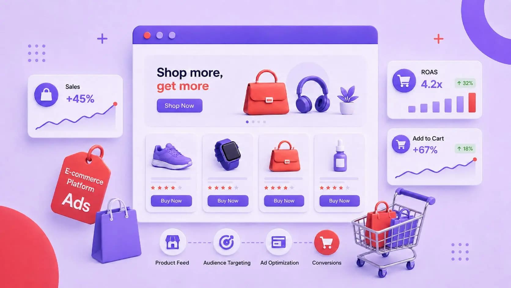 E-commerce platform ads
